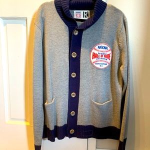 Cooperstown national hall of fame baseball sweater